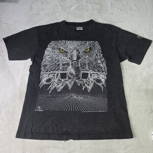 Nellis Air Force Base Blackbird 1992 T Shirt Single Stitch F15 Eagle Sz Lg Black